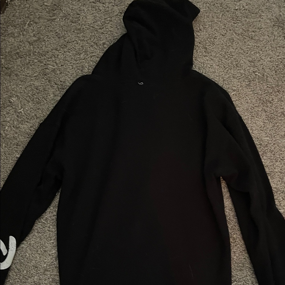 Black Hoodie with Ghost and Boo Design - Picture 3 of 4